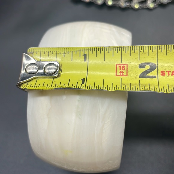 French   Ivory Galalith Bangle Thick Chunky bracelet - Picture 4 of 4